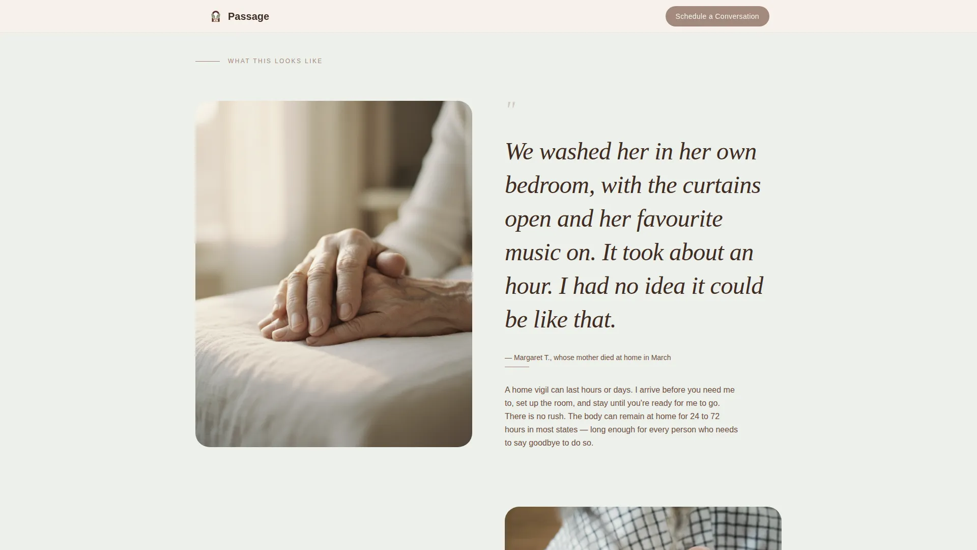 Doula — Death Midwife Service Landing Page Template