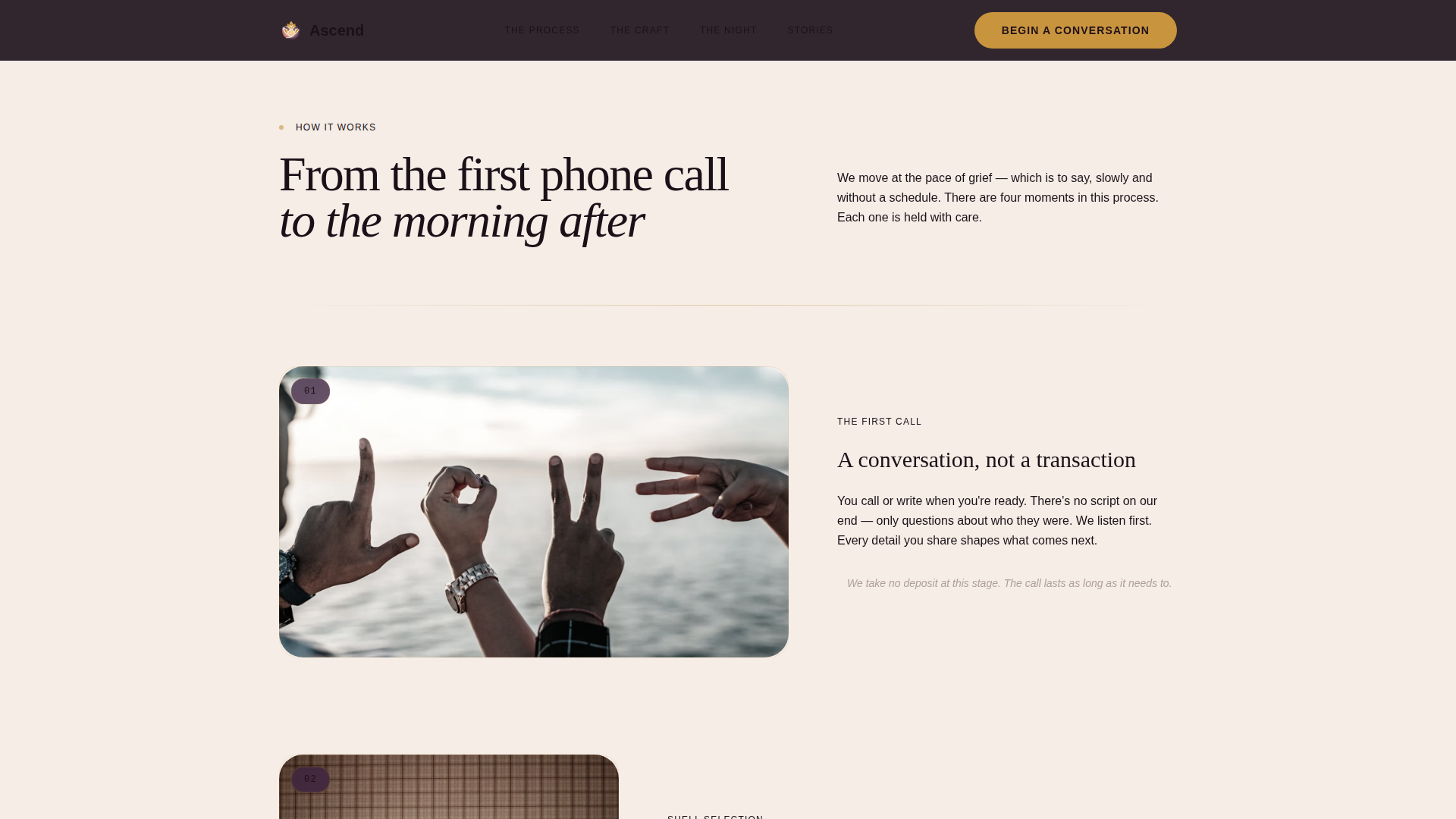 Funeral Booking Website Template