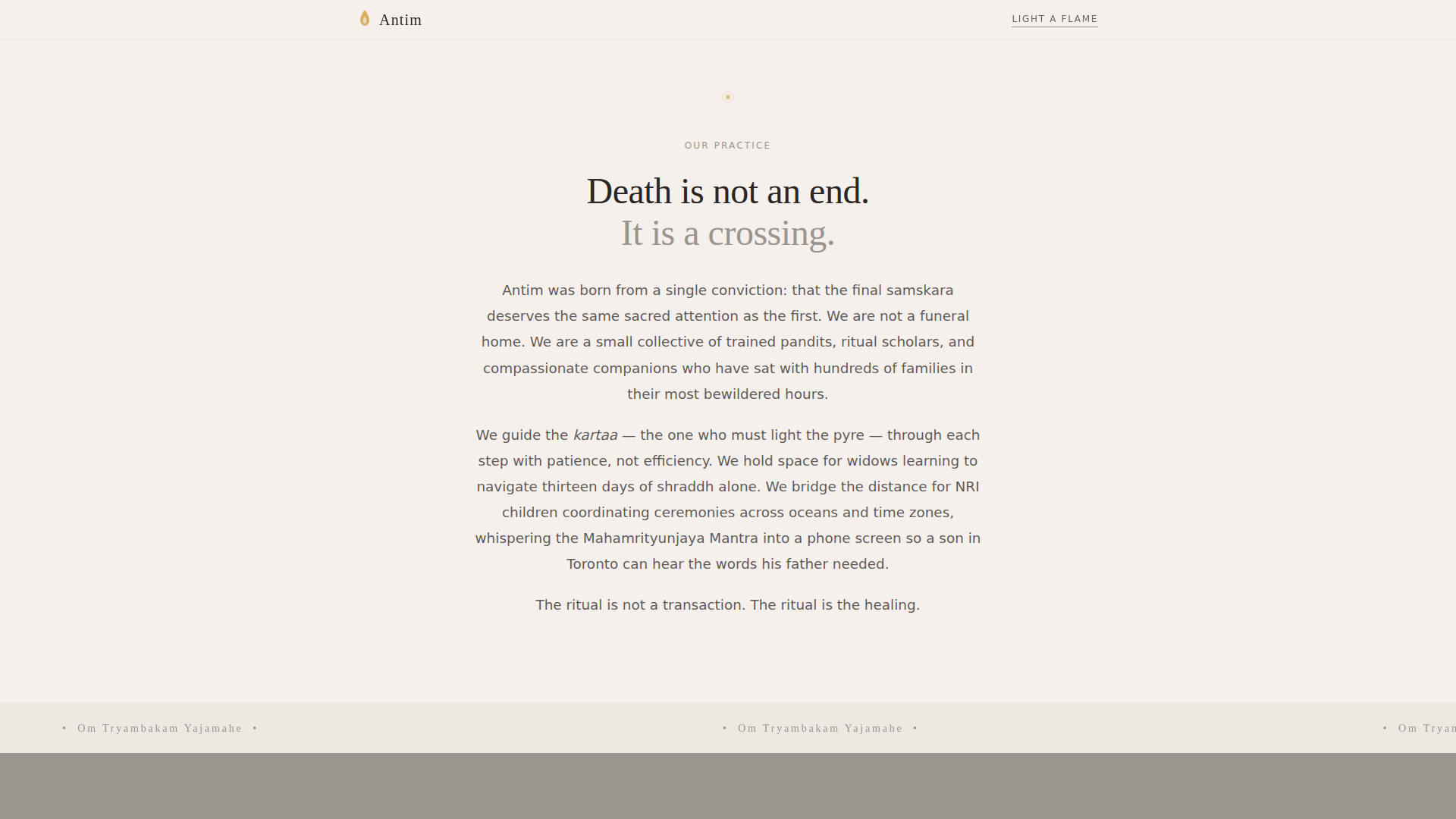 Funeral Home & Reviews Website Template