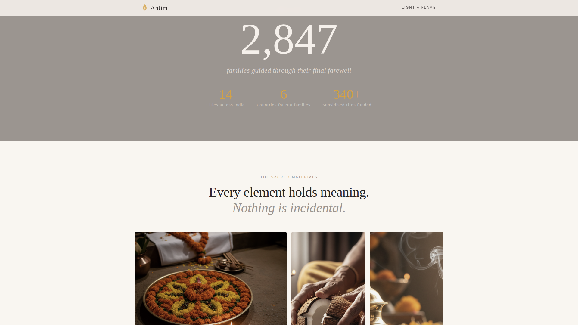 Funeral Home & Reviews Website Template