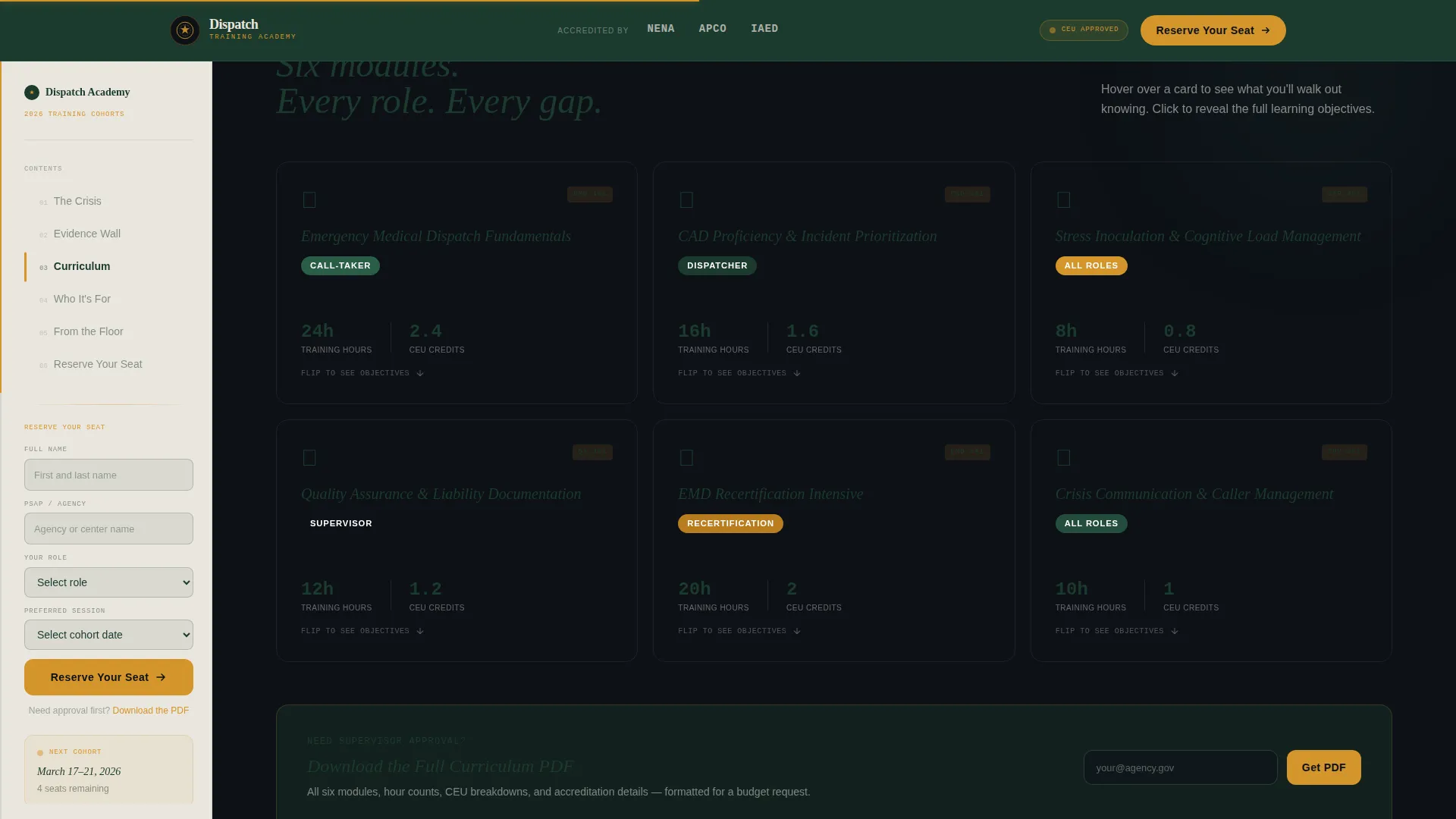 Alert — Professional Emergency Training Landing Page Template