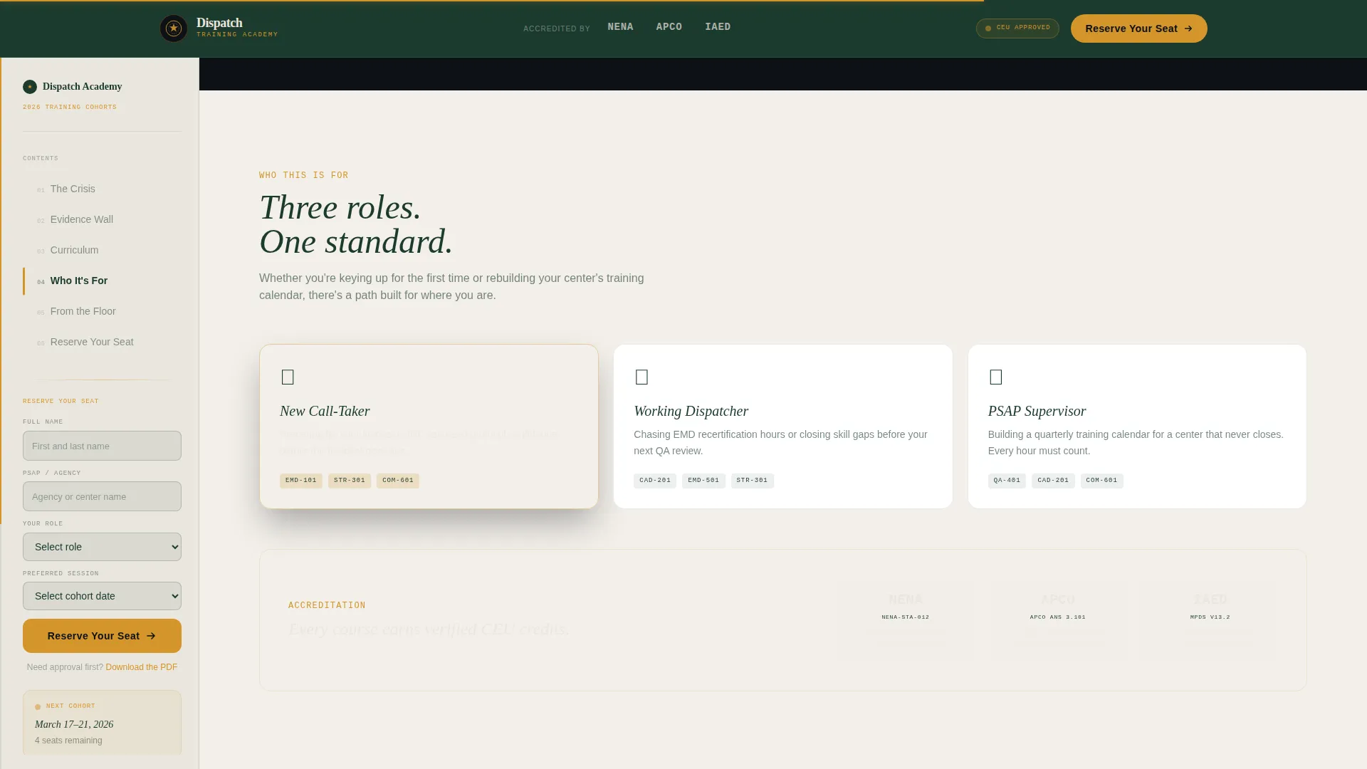Alert — Professional Emergency Training Landing Page Template