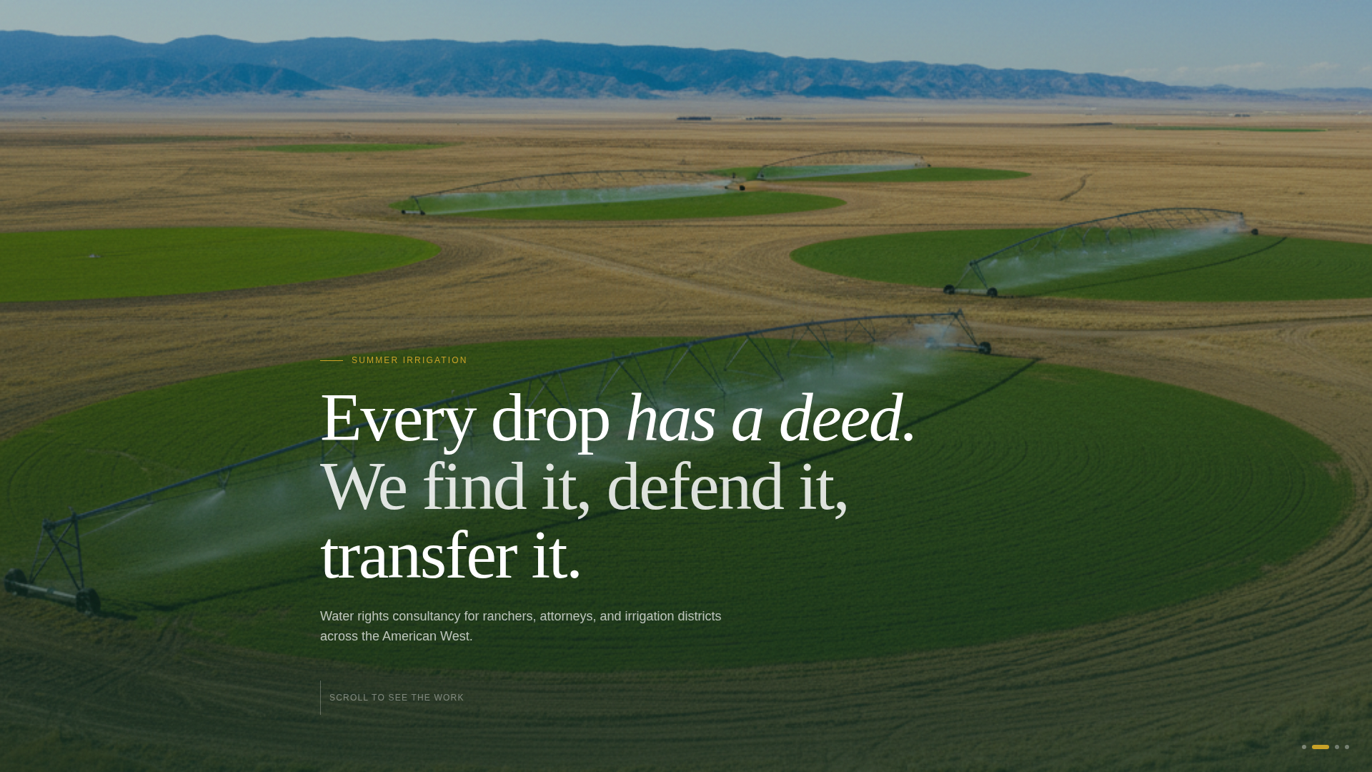 Allotment - Trusted Waterrights Landing Page Template