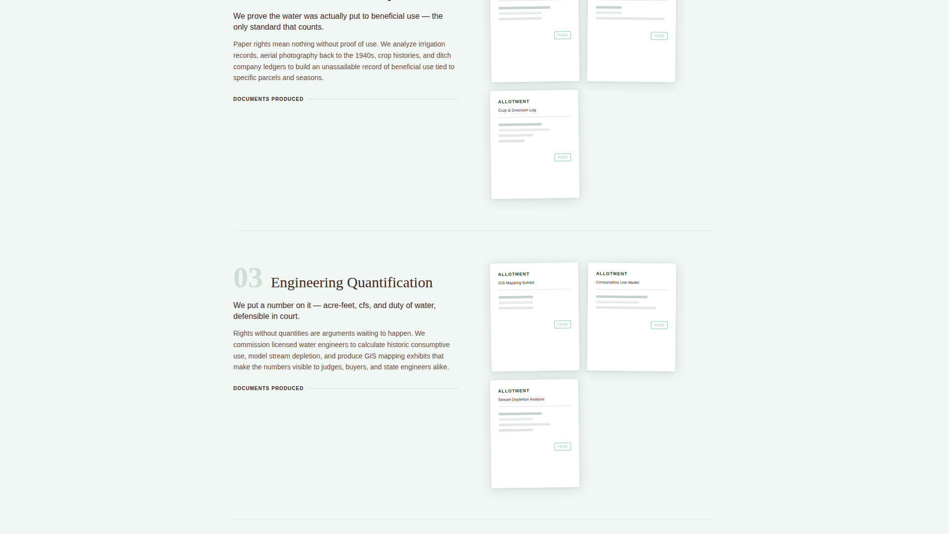 Allotment - Trusted Waterrights Landing Page Template