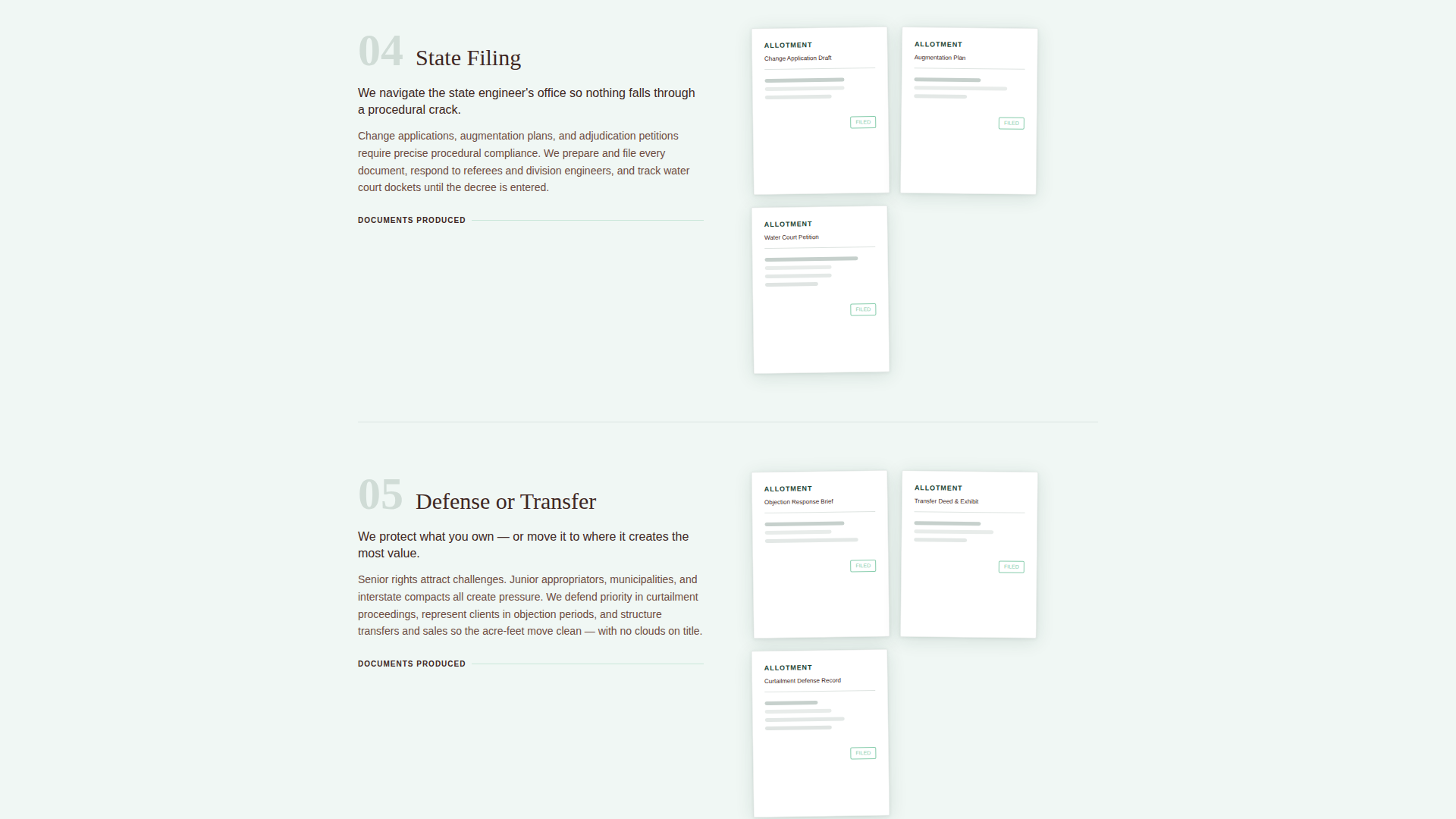 Allotment - Trusted Waterrights Landing Page Template