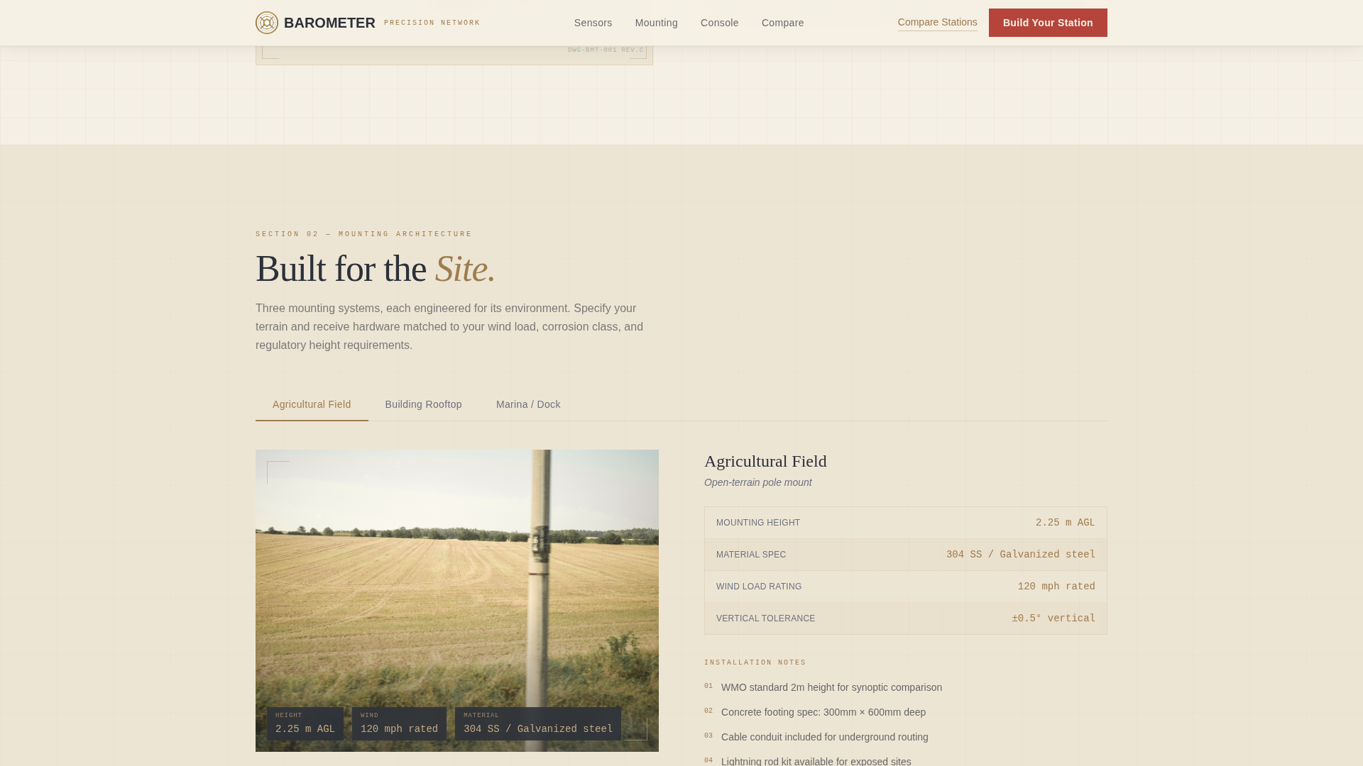 Climate & Environmental Monitoring Specialist Professional Website Template