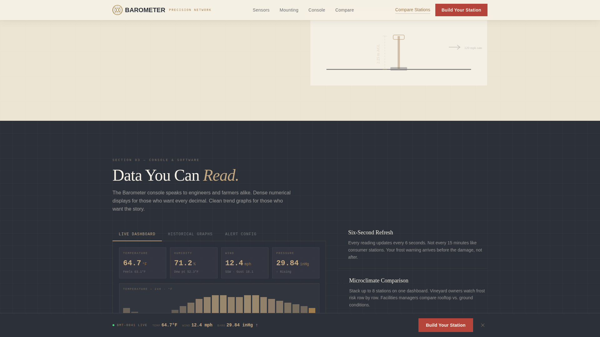 Climate & Environmental Monitoring Specialist Professional Website Template