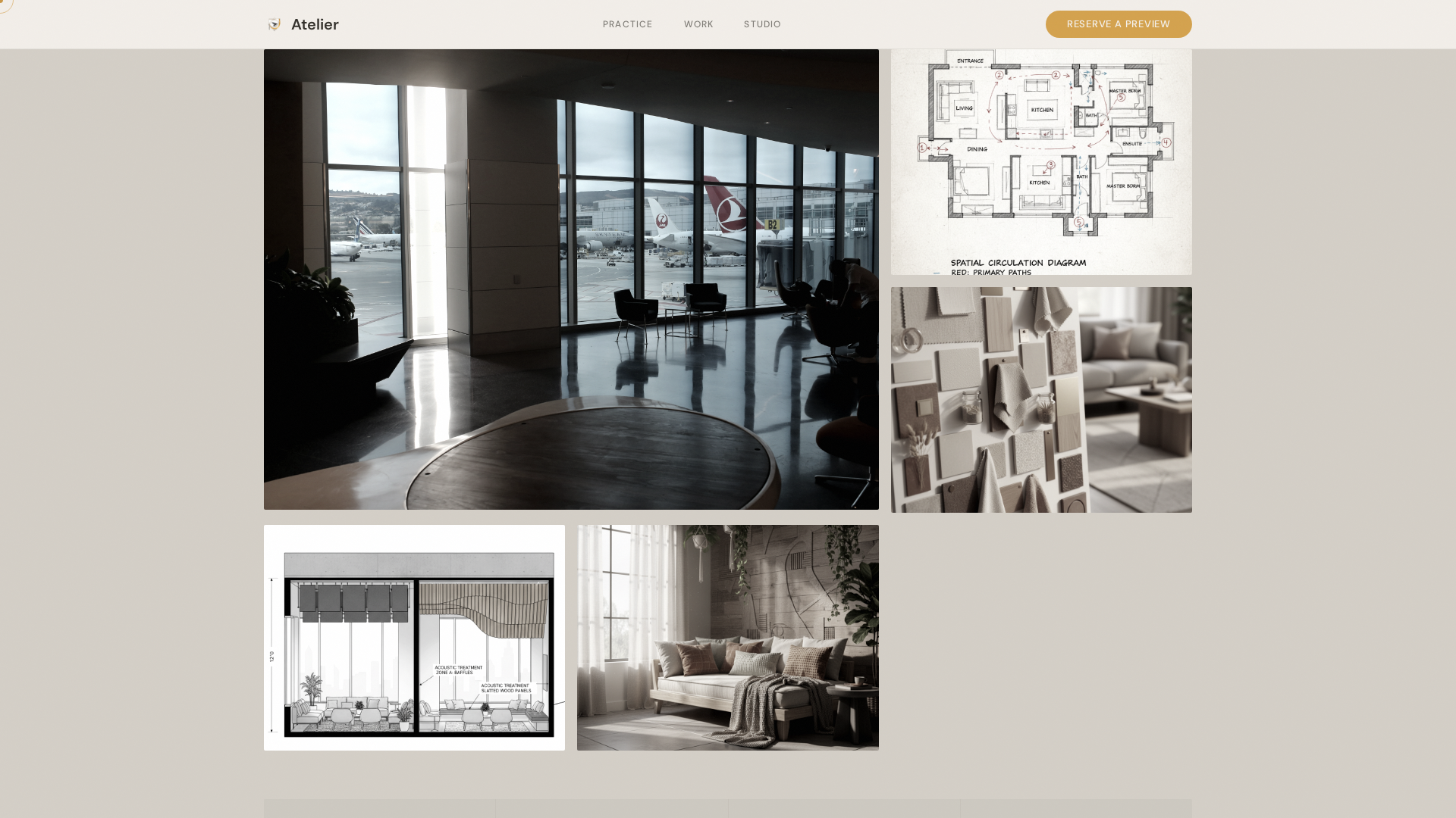 Hospitality & Restaurant Design Pre-Launch Website Template