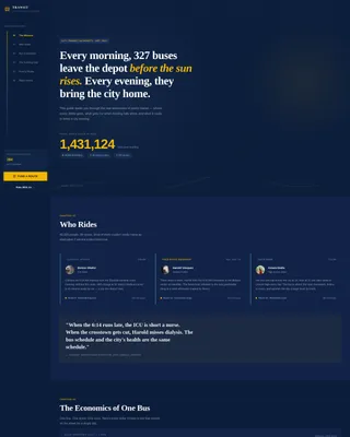 Advanced Public Transportation Professional Website Template