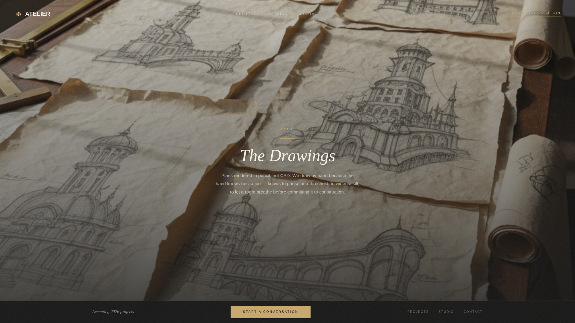Craftsman Architecture Booking Website Template