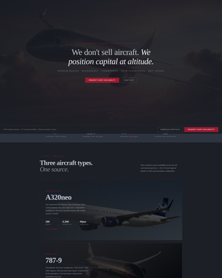 Aviation & Flight Portfolio Website Template