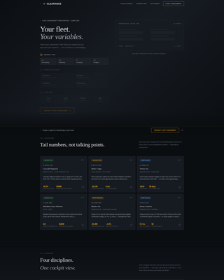 Clearance - Precision Aviation Landing Page Template