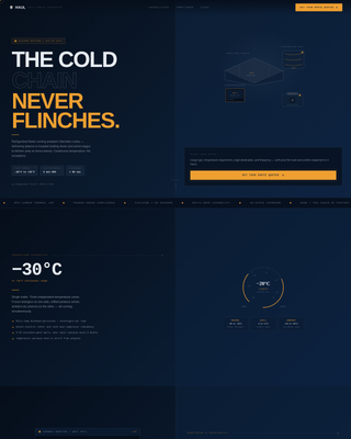 Haul — Reliable Temperature-Controlled Landing Page Template