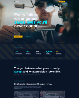 Impact - Precision Crashtest Landing Page Template