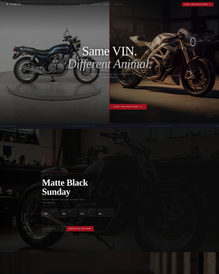 Forge - Immersive Motorcycle Landing Page Template