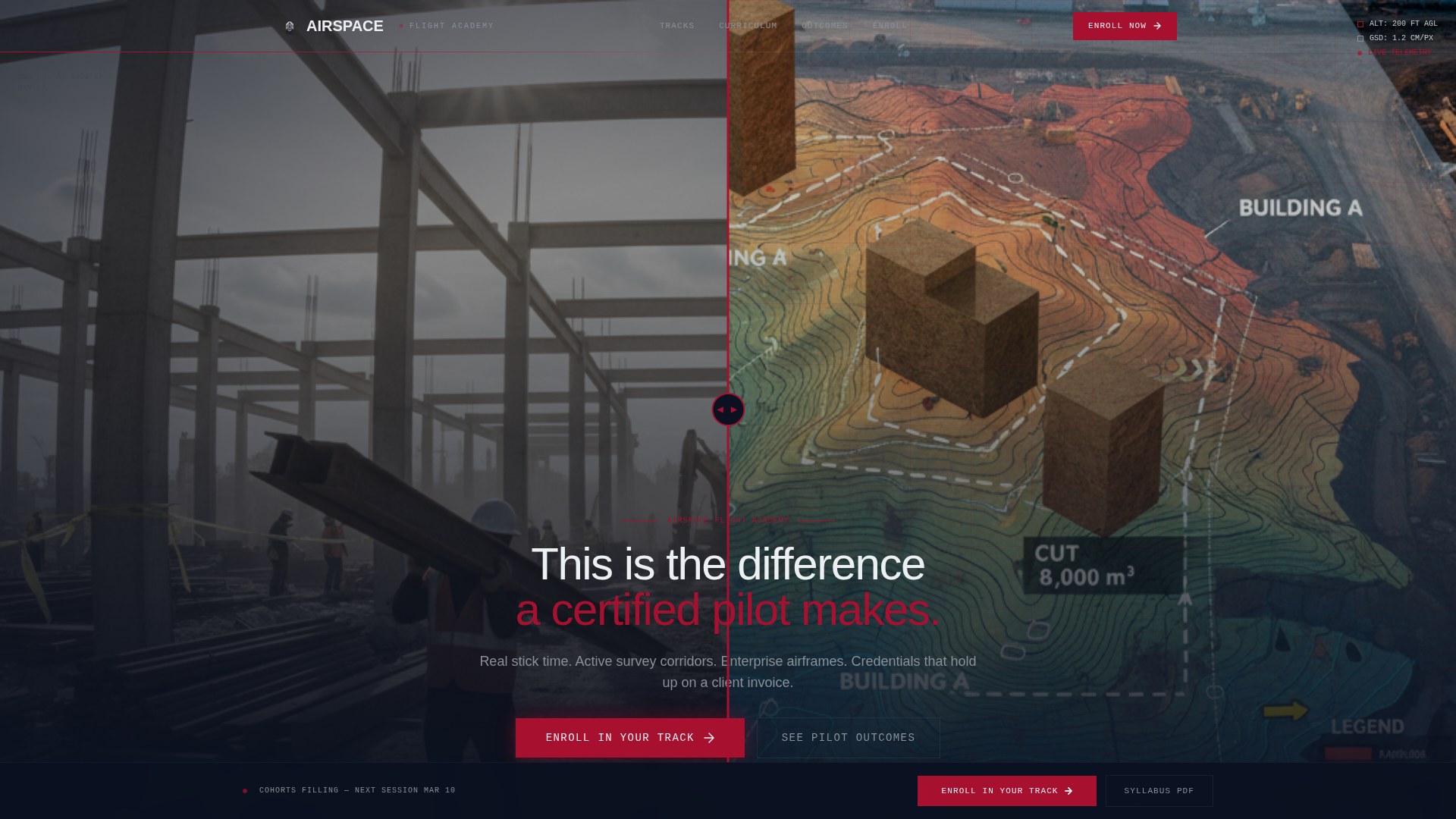 Airspace - Highstakes Dronetraining Landing Page Template