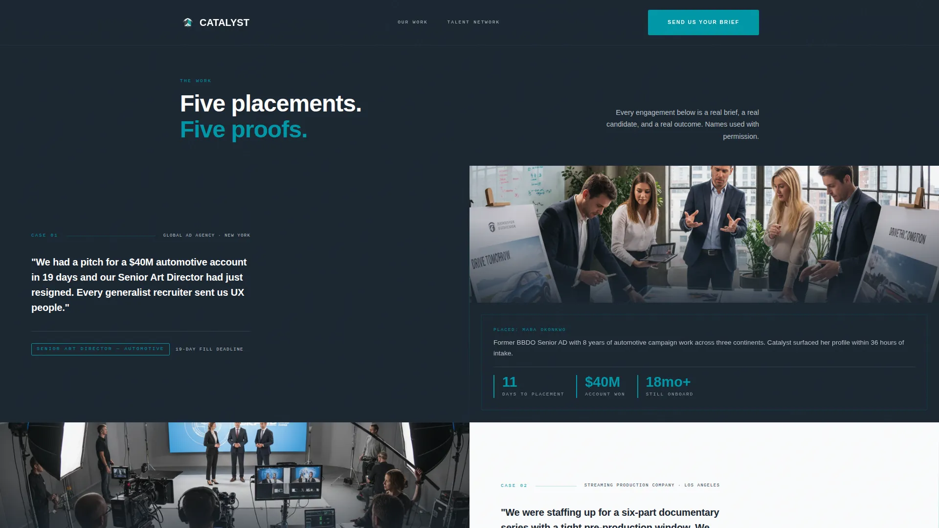 Creative Talent Recruiting | Free Website Template | Rocket