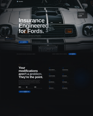 Ford - Premium Insurance Landing Page Template