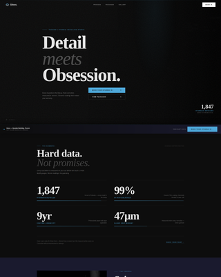 Gloss - Cinematic Hyundai Landing Page Template