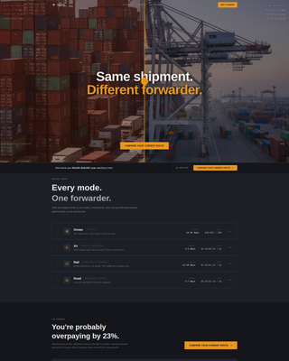 Haul - Powerful Freight Landing Page Template