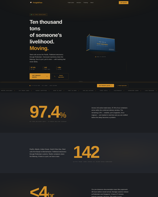 Freightflow - Powerful Shipping Landing Page Template