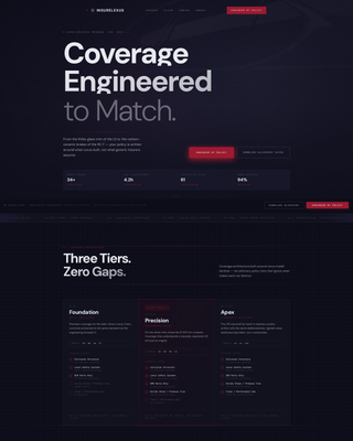 Insure - Precision Lexus Landing Page Template