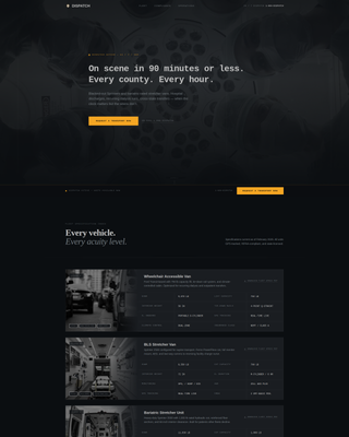 Dispatch - Reliable Medicaltransport Landing Page Template