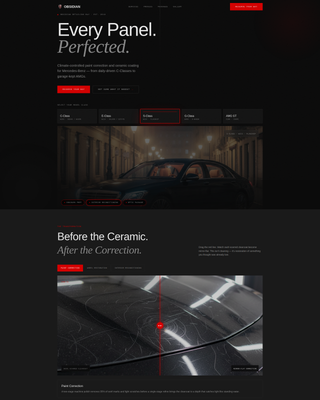 Obsidian - Immersive Detailing Landing Page Template