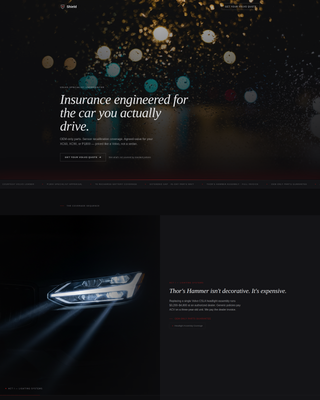 Shield - Precision Volvoinsurance Landing Page Template