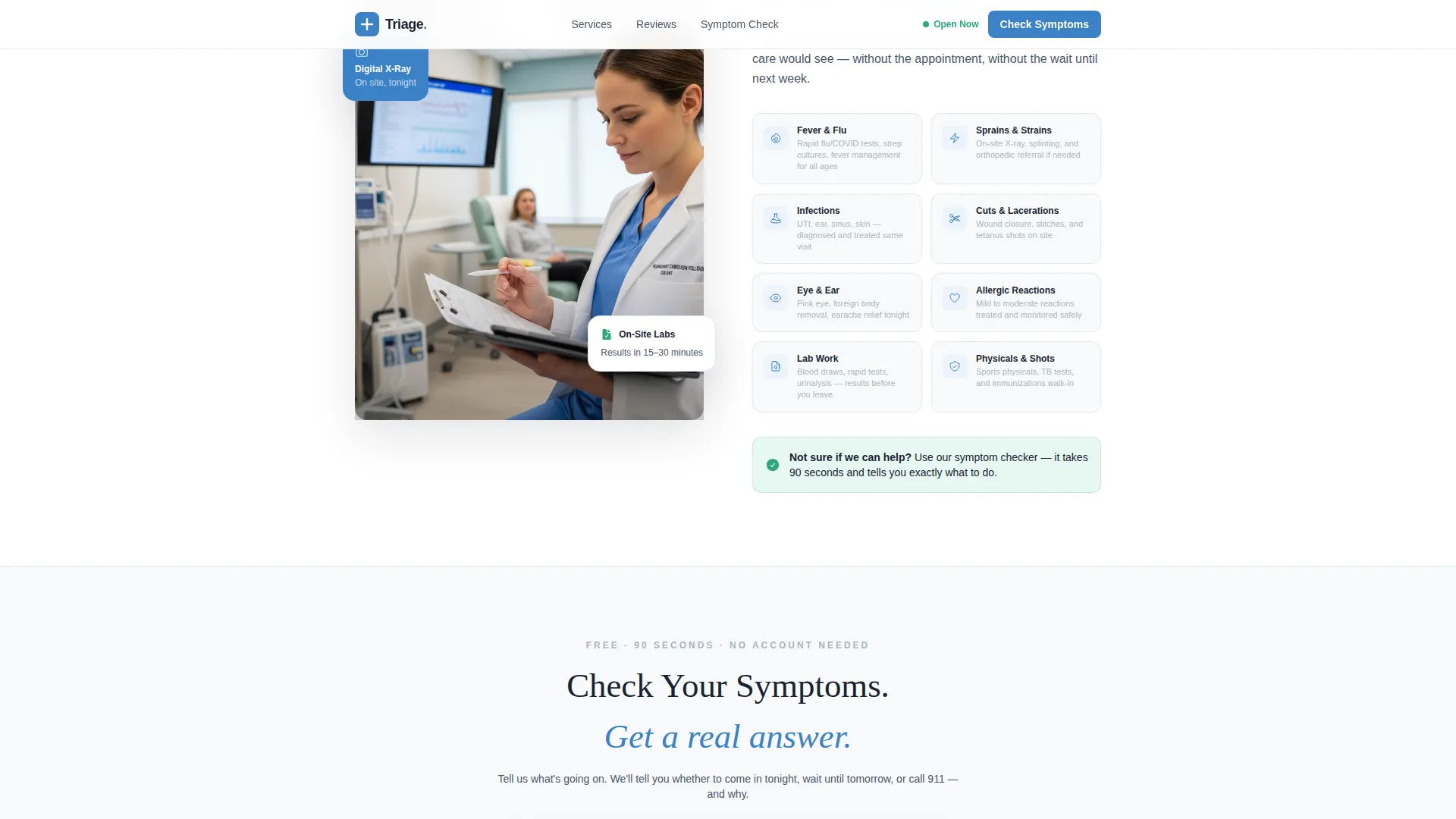Urgent Care Landing page Template
