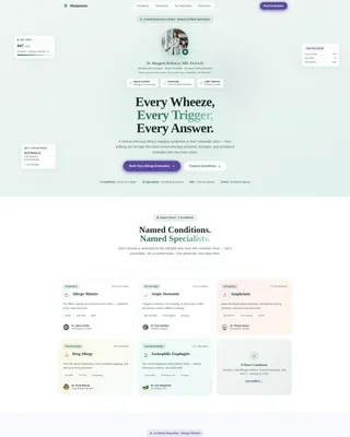Allergy - Reference Library Landing page Template