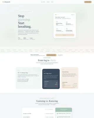 Breathe - Patient Portal Landing page Template