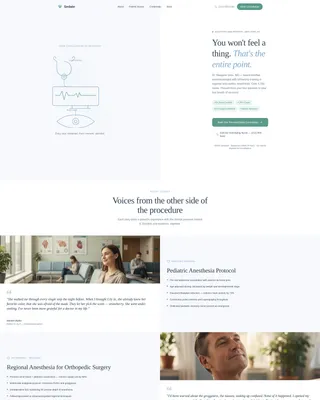 Clarity - Anesthesia Consulting Landing Page Template