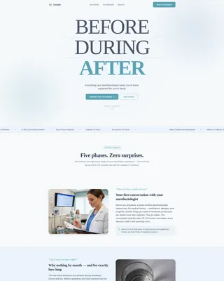 Advanced Anesthesiologist Appointment Booking Website Template