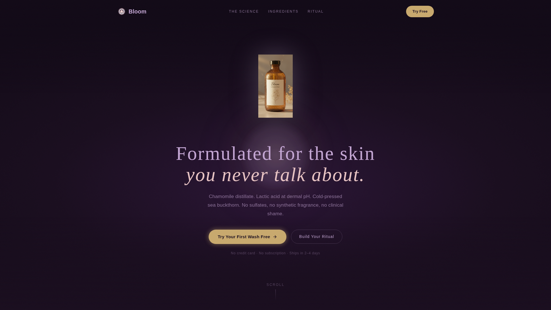 Body Care & Bath Brand Specialist Professional Website Template