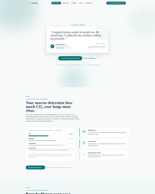 Breathe — Holistic Wellness Nutrition Landing Page Template
