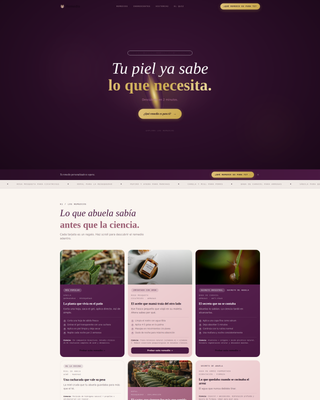 Ancestral Skincare | Free Website Template | Rocket