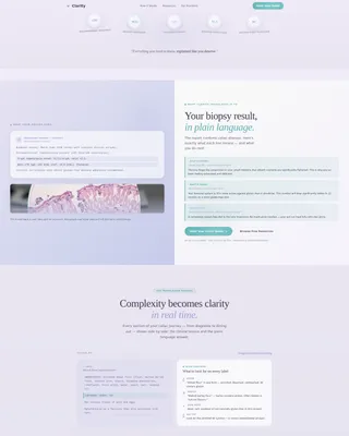 Clarity - Patient Education Landing page Template