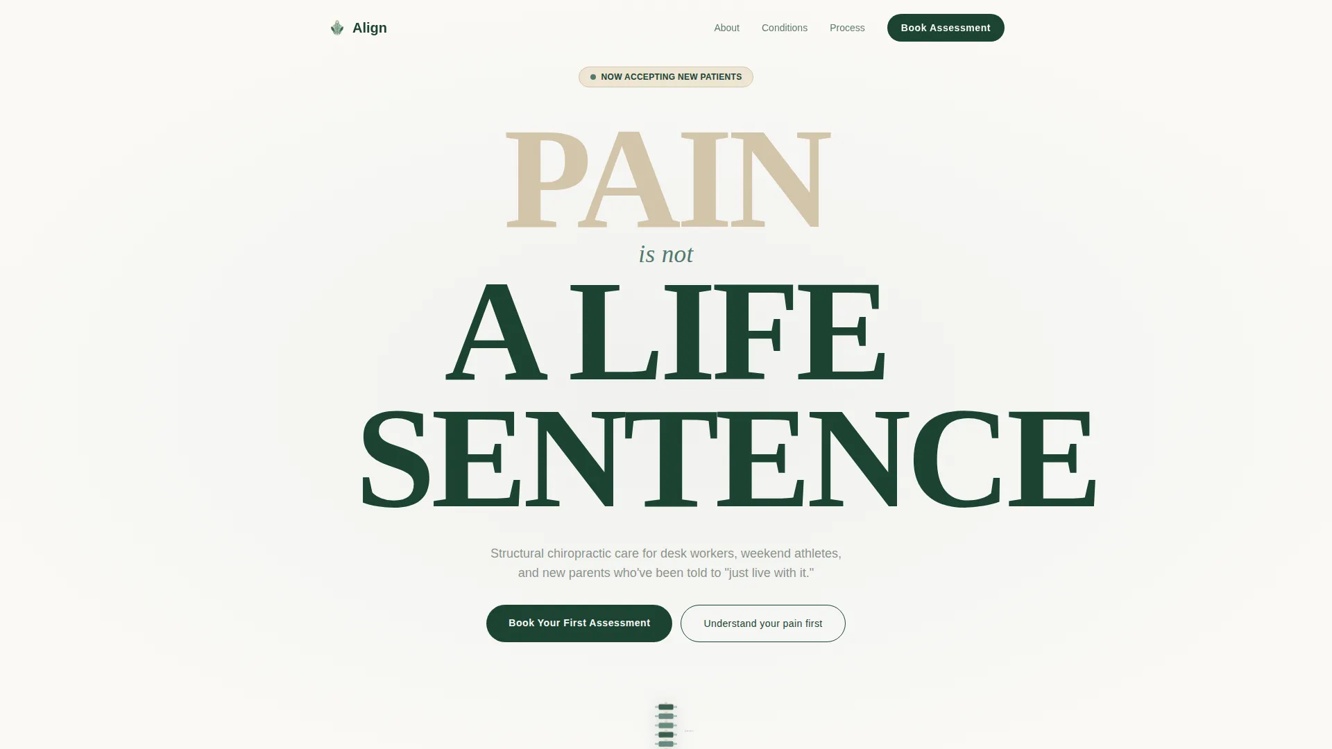 Chiropractor Appointment Booking Website Template