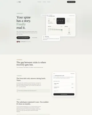 Align - Patient Portal Landing page Template