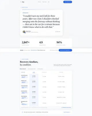 Align - Review Landing page Template