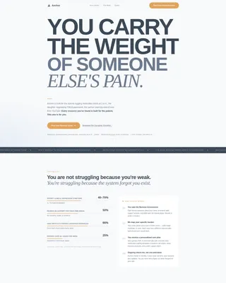Anchor — Professional Home Care Landing Page Template