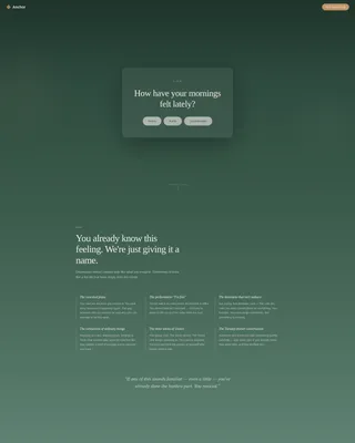 Anchor - Support Group Landing page Template