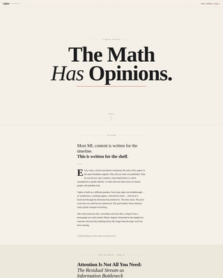 Cipher - Deep AI Research Landing Page Template
