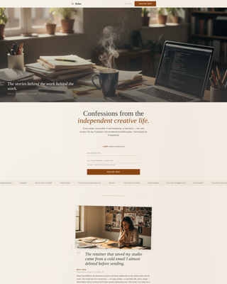 Byline - Compelling Freelance Landing Page Template