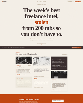 Agency & Freelance Newsletter Blog Website Template