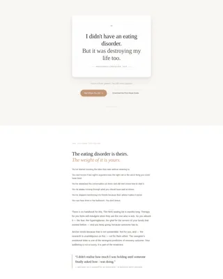 Anchor - Eating Disorder Support Landing page Template