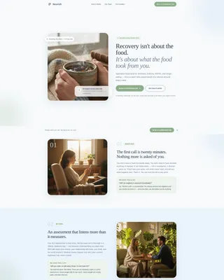Advanced Eating Disorder Care Appointment Booking Website Template