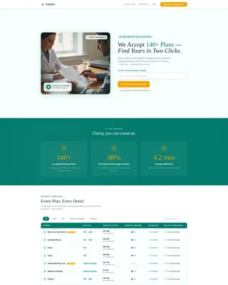 Catalyst - Insurance Services Landing page Template