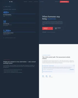 Axis - Research Center Landing page Template